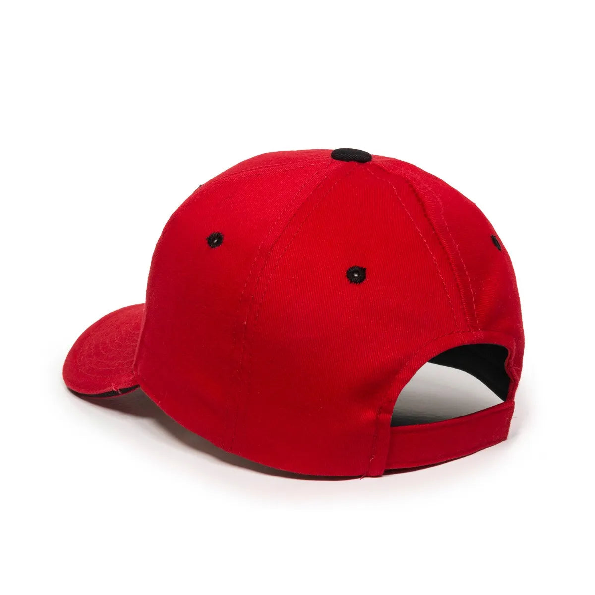 Outdoor Cap GL-845 Contrasting Button and Eyelets Structured Solid Back Hat Unisex Accessories Hats & Caps