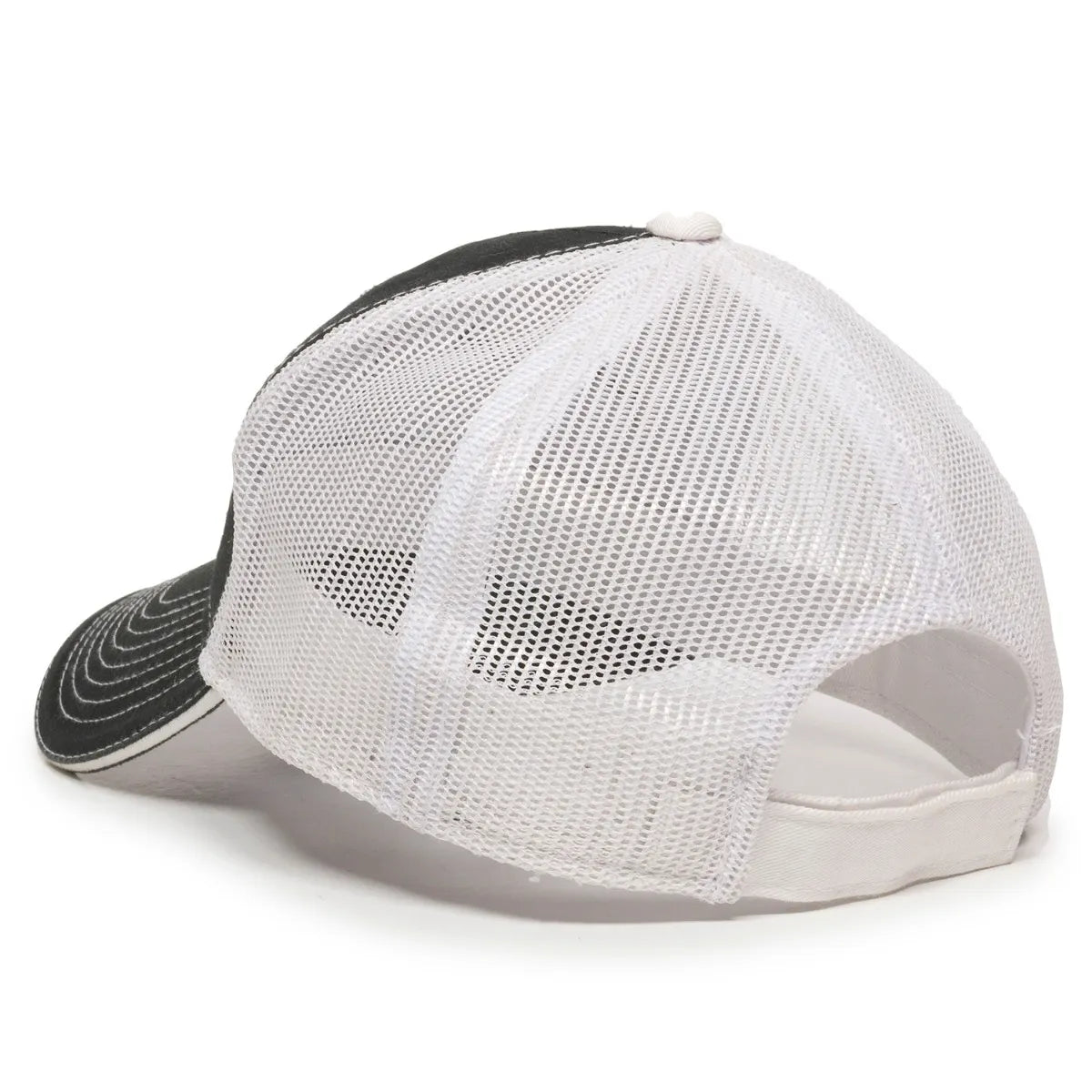 Outdoor Cap GWT-101M Cotton Twill Garment Washed Structured Trucker Hat Unisex Accessories Hats & Caps