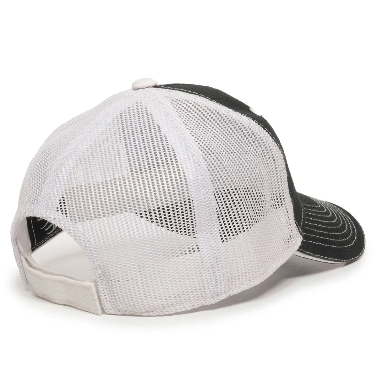 Outdoor Cap GWT-101M Cotton Twill Garment Washed Structured Trucker Hat Unisex Accessories Hats & Caps