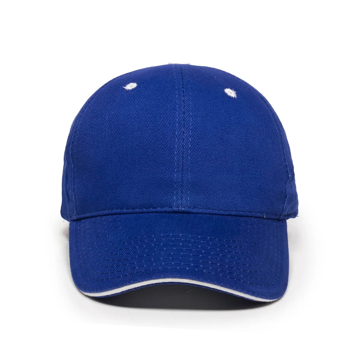Outdoor Cap GL-845 Contrasting Button and Eyelets Structured Solid Back Hat Unisex Accessories Hats & Caps