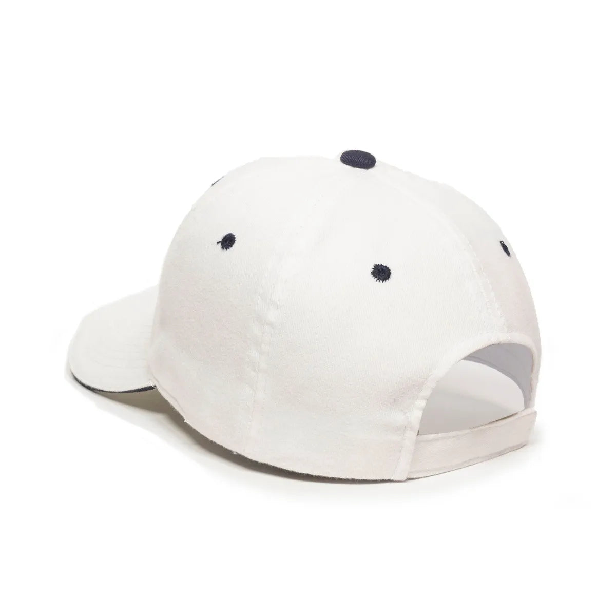 Outdoor Cap GL-845 Contrasting Button and Eyelets Structured Solid Back Hat Unisex Accessories Hats & Caps