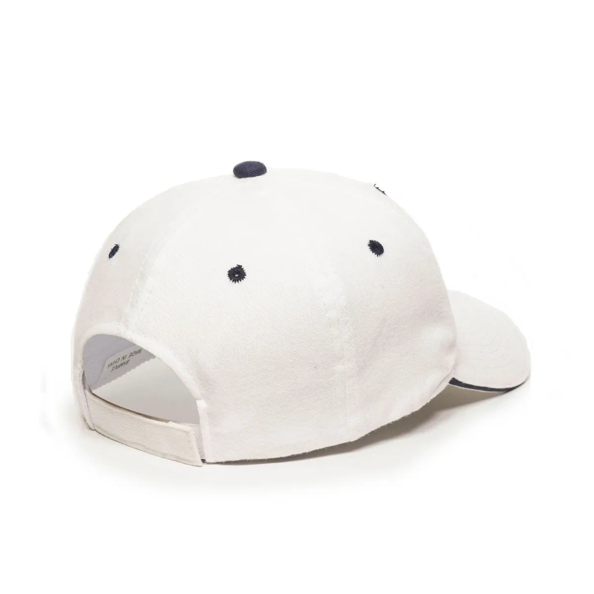 Outdoor Cap GL-845 Contrasting Button and Eyelets Structured Solid Back Hat Unisex Accessories Hats & Caps
