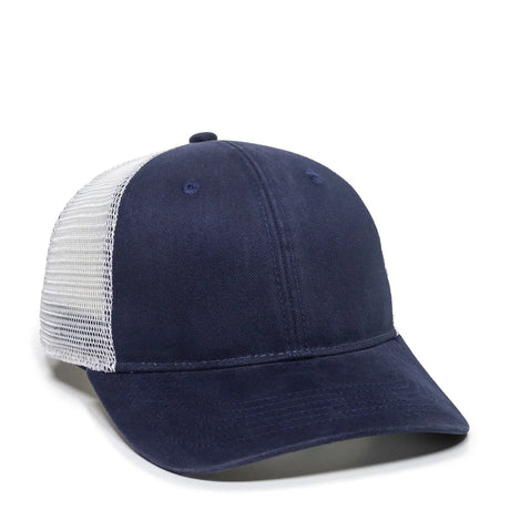 Outdoor Cap PNY-100M Heavy Washed Structured Trucker Hat Unisex Accessories Hats & Caps