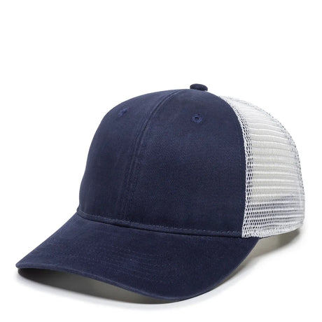 Outdoor Cap PNY-100M Heavy Washed Structured Trucker Hat Unisex Accessories Hats & Caps