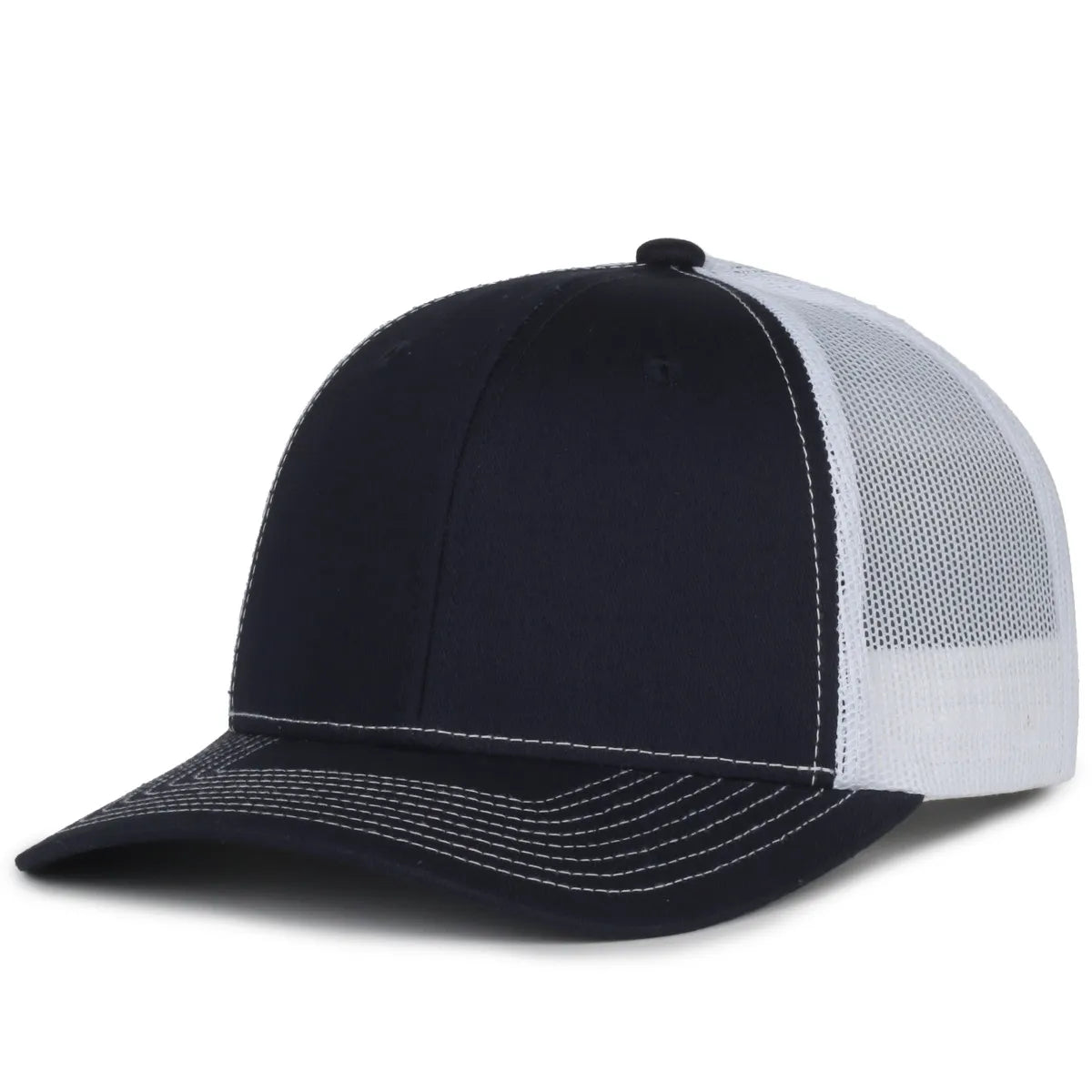 Outdoor Cap MB2020 Contrast Construction Stitch Structured Trucker Hat Unisex Accessories Hats & Caps