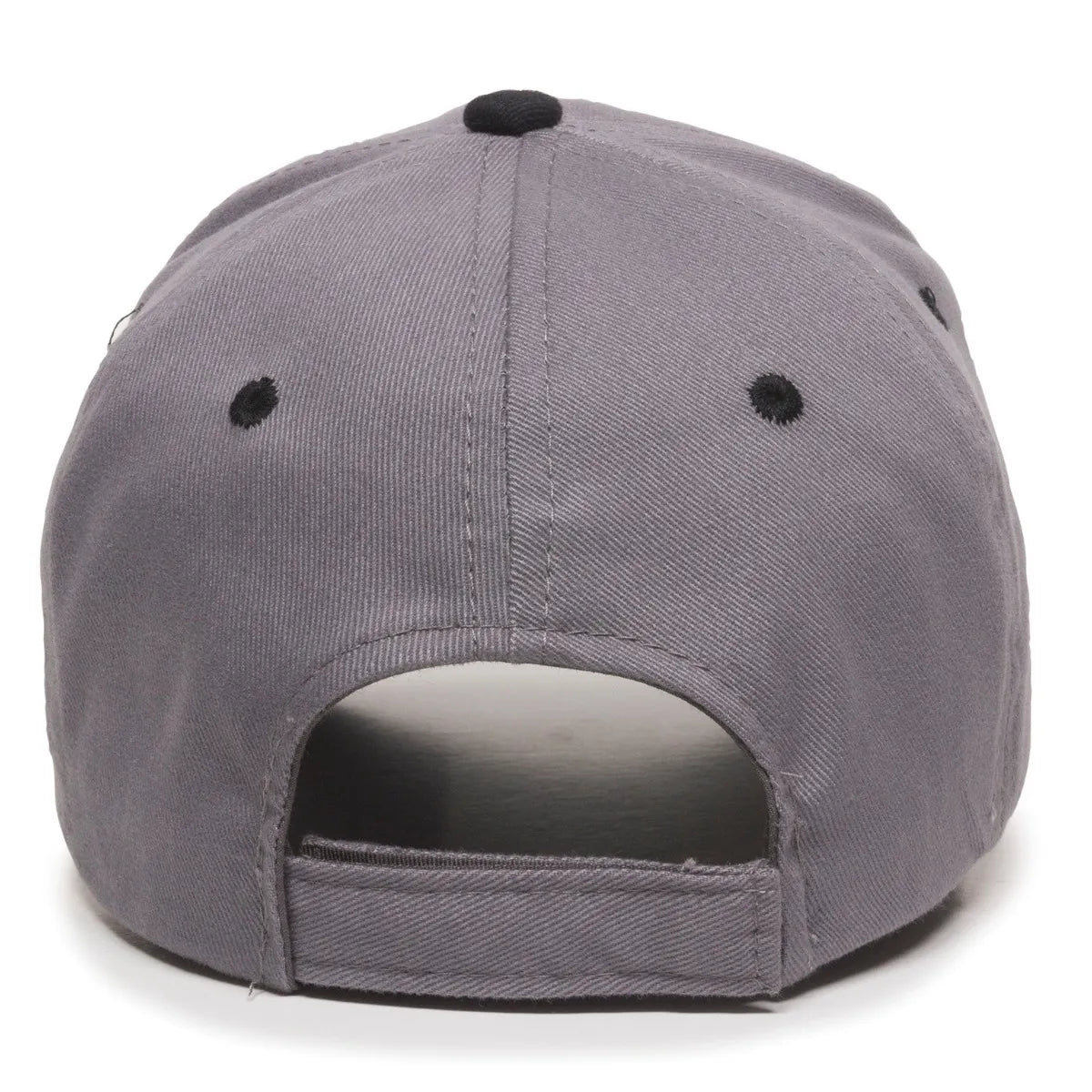 Outdoor Cap GL-845 Contrasting Button and Eyelets Structured Solid Back Hat Unisex Accessories Hats & Caps