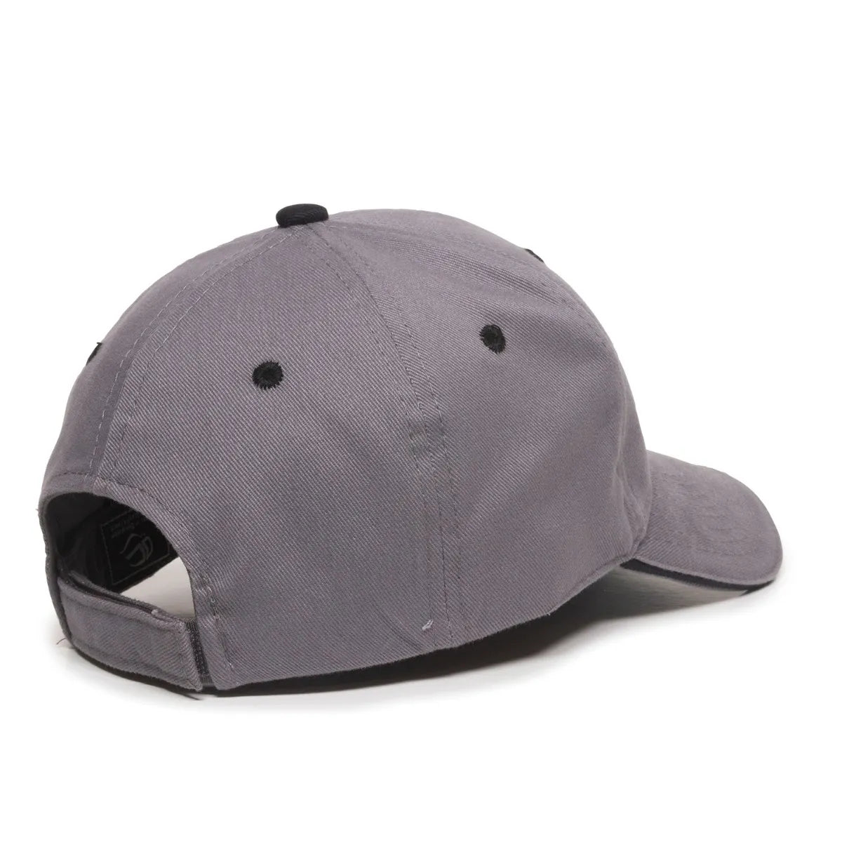 Outdoor Cap GL-845 Contrasting Button and Eyelets Structured Solid Back Hat Unisex Accessories Hats & Caps
