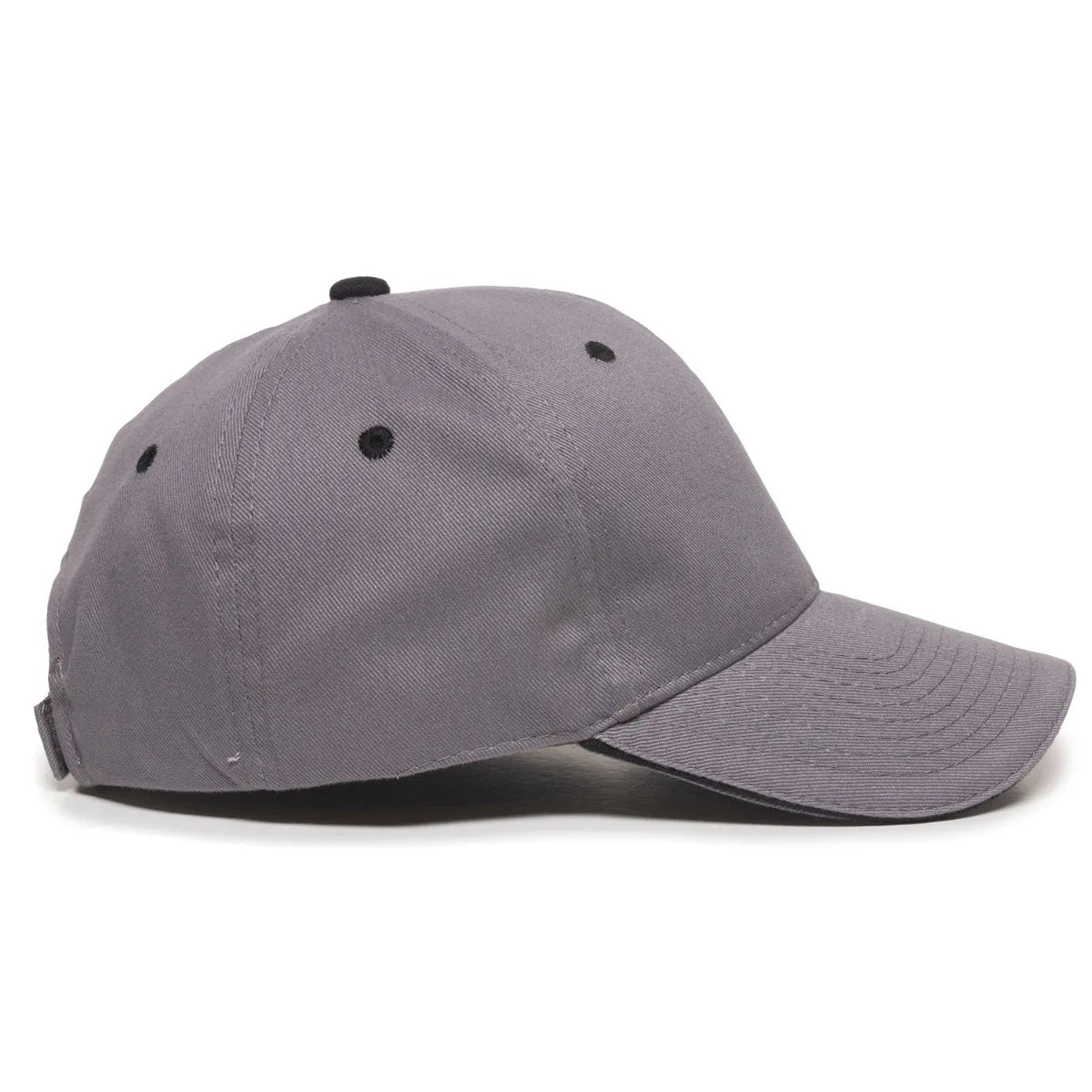 Outdoor Cap GL-845 Contrasting Button and Eyelets Structured Solid Back Hat Unisex Accessories Hats & Caps