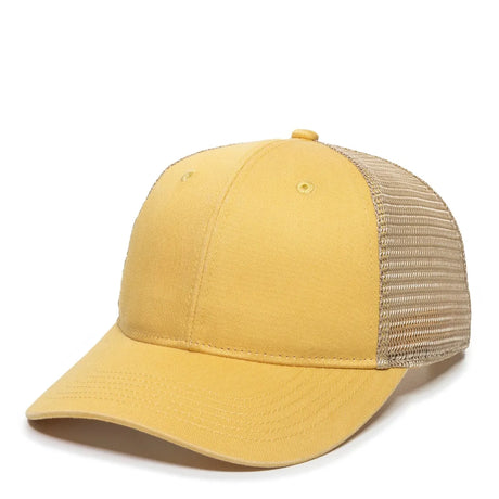 Outdoor Cap PNY-100M Heavy Washed Structured Trucker Hat Unisex Accessories Hats & Caps