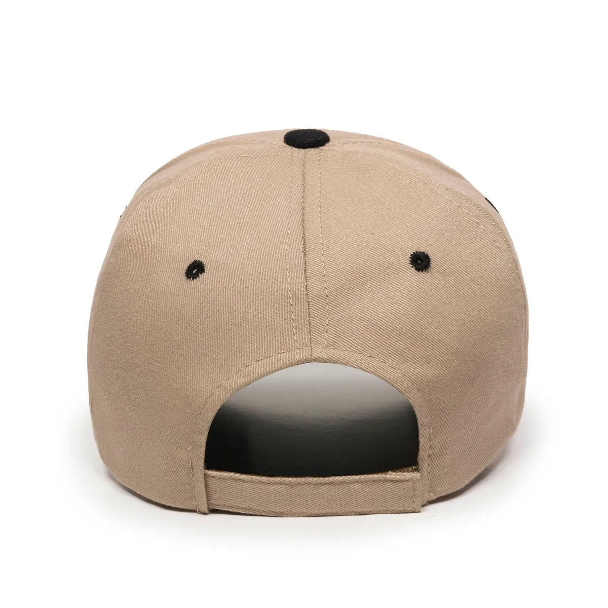Outdoor Cap GL-845 Contrasting Button and Eyelets Structured Solid Back Hat Unisex Accessories Hats & Caps