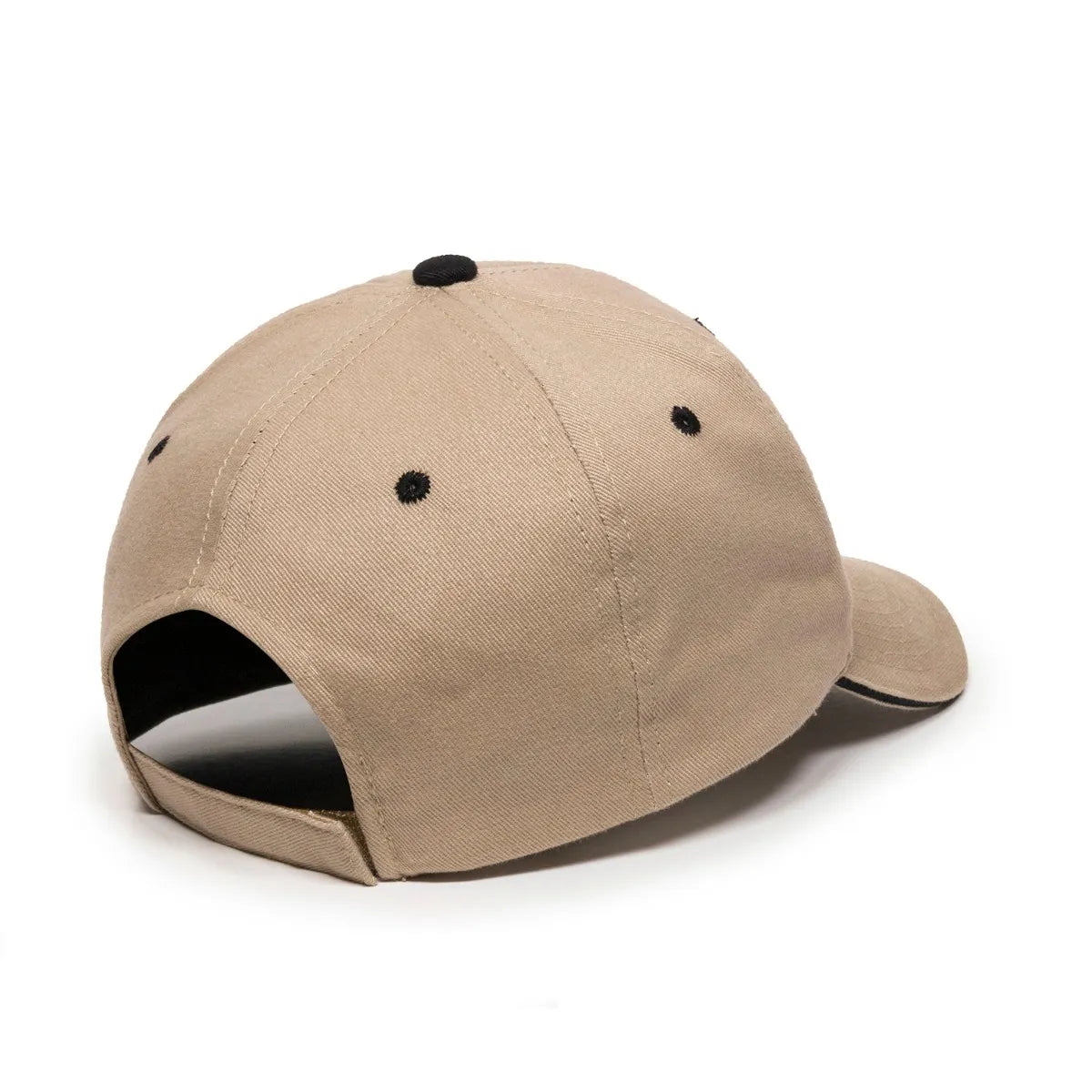 Outdoor Cap GL-845 Contrasting Button and Eyelets Structured Solid Back Hat Unisex Accessories Hats & Caps