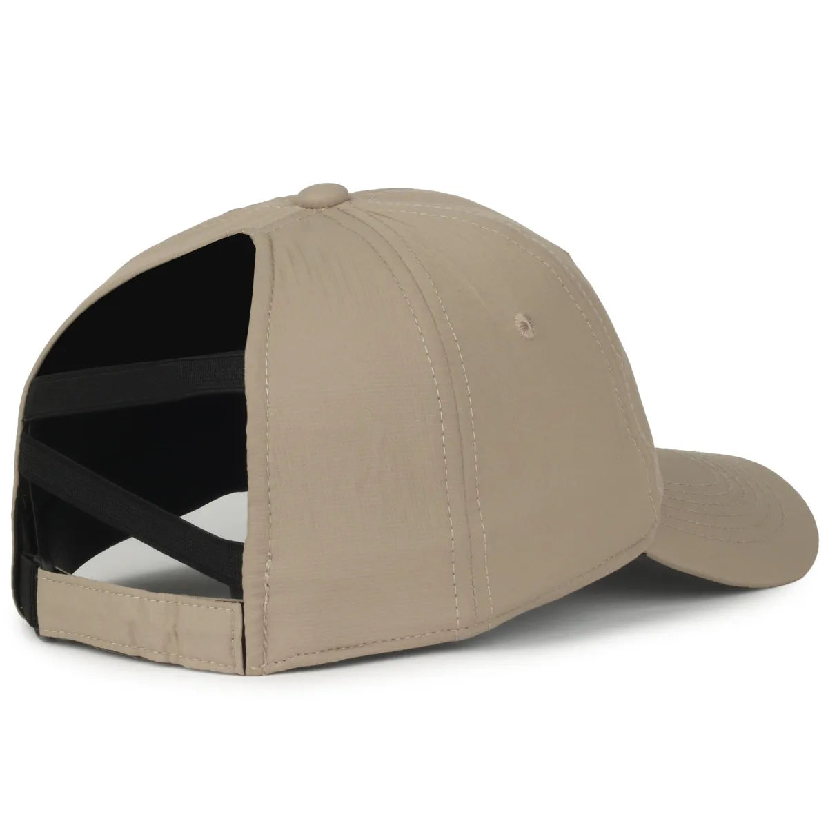 Outdoor Cap PNY-900U Ponytail Opening Unstructured Solid Panel Hat Unisex Accessories Hats & Caps