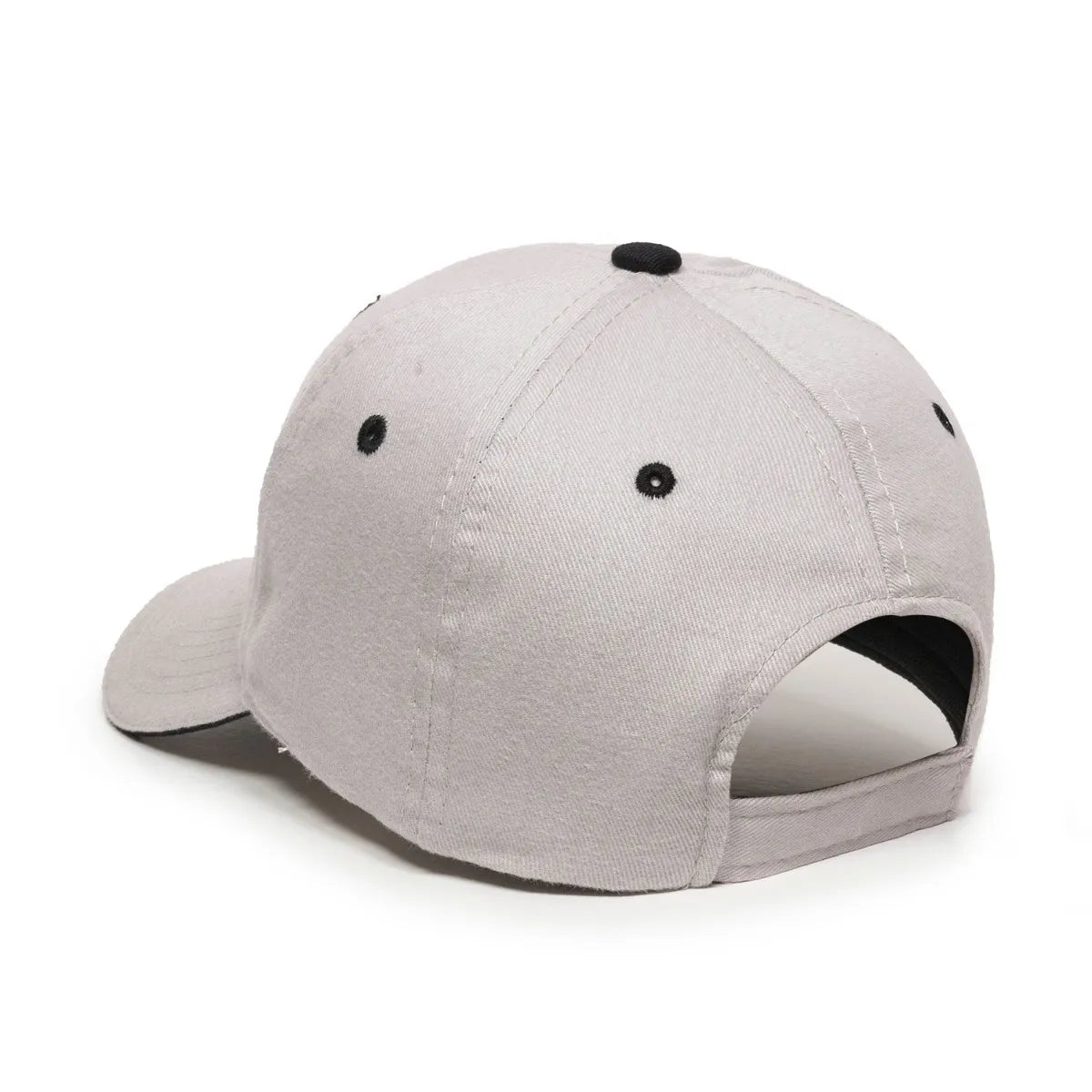 Outdoor Cap GL-845 Contrasting Button and Eyelets Structured Solid Back Hat Unisex Accessories Hats & Caps