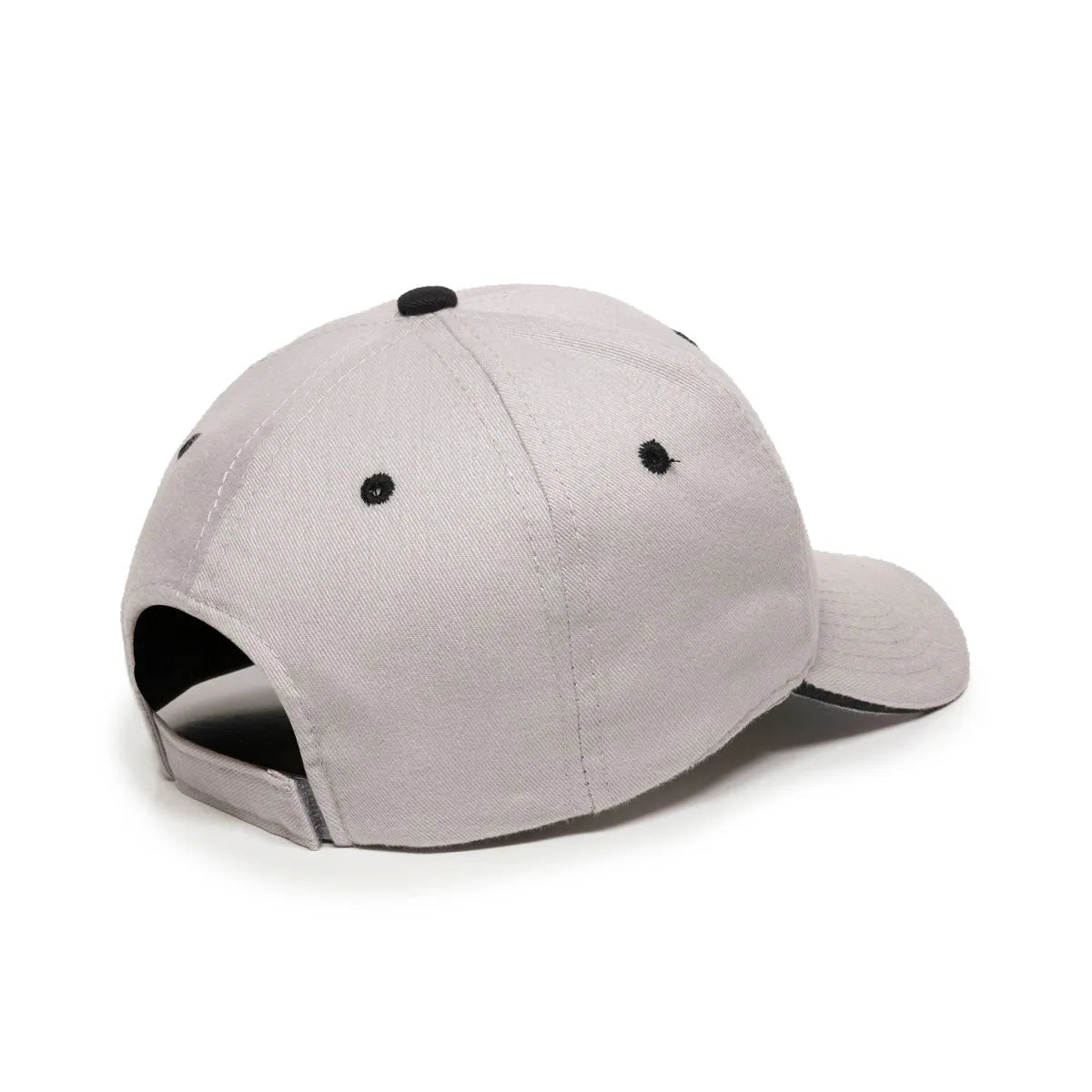 Outdoor Cap GL-845 Contrasting Button and Eyelets Structured Solid Back Hat Unisex Accessories Hats & Caps
