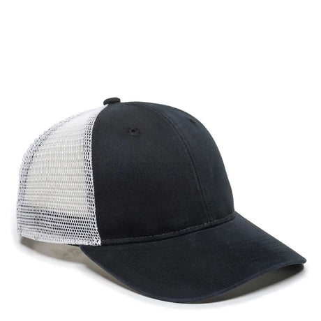 Outdoor Cap PNY-100M Heavy Washed Structured Trucker Hat Unisex Accessories Hats & Caps