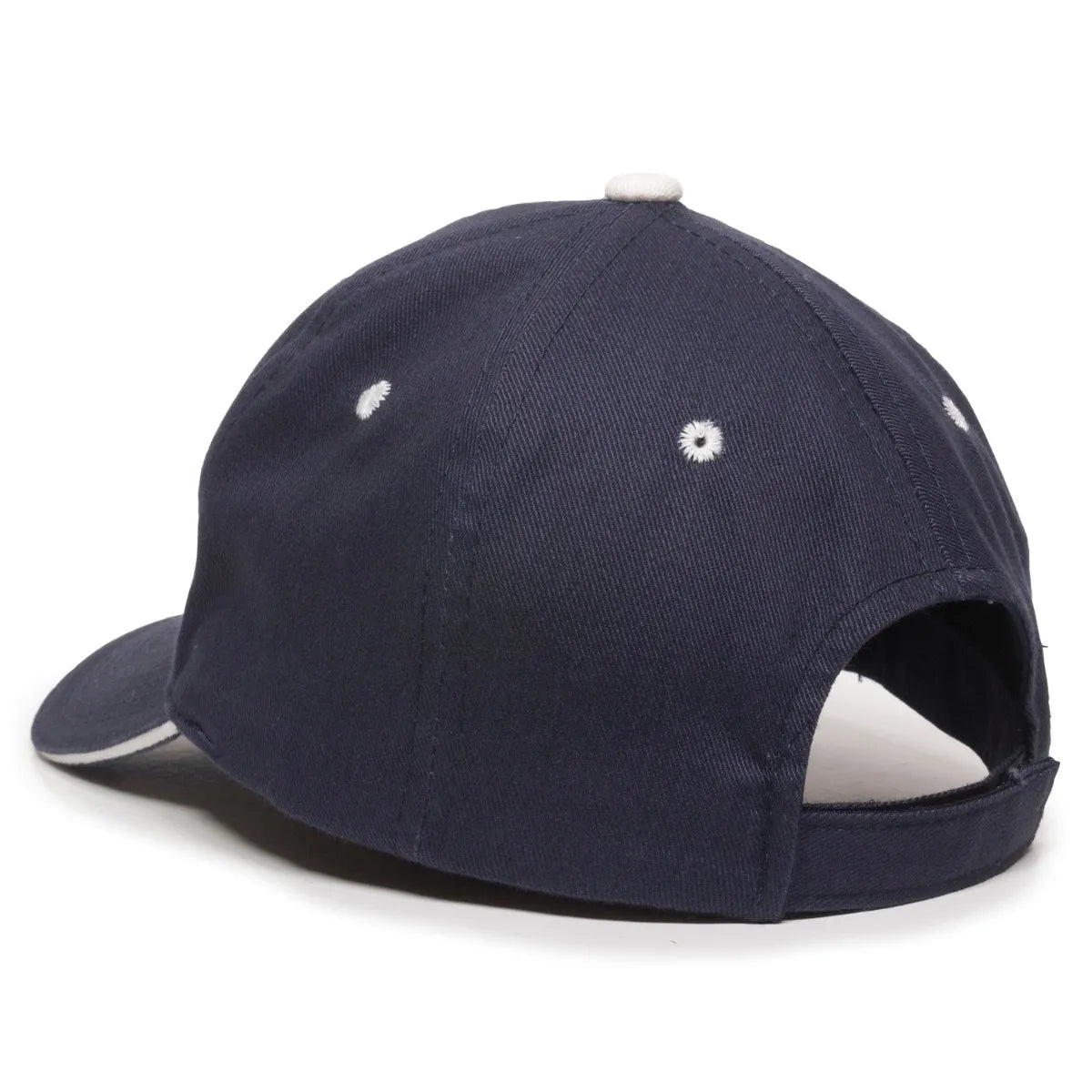 Outdoor Cap GL-845 Contrasting Button and Eyelets Structured Solid Back Hat Unisex Accessories Hats & Caps