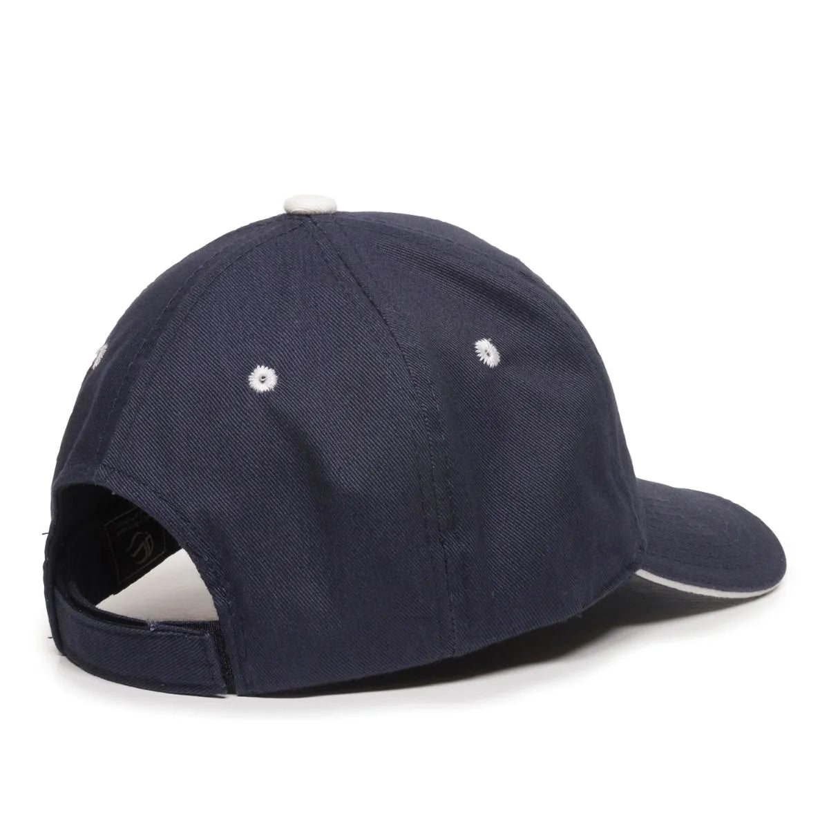 Outdoor Cap GL-845 Contrasting Button and Eyelets Structured Solid Back Hat Unisex Accessories Hats & Caps
