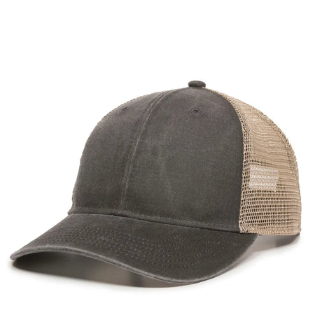 Outdoor Cap PNY-100M Heavy Washed Structured Trucker Hat Unisex Accessories Hats & Caps