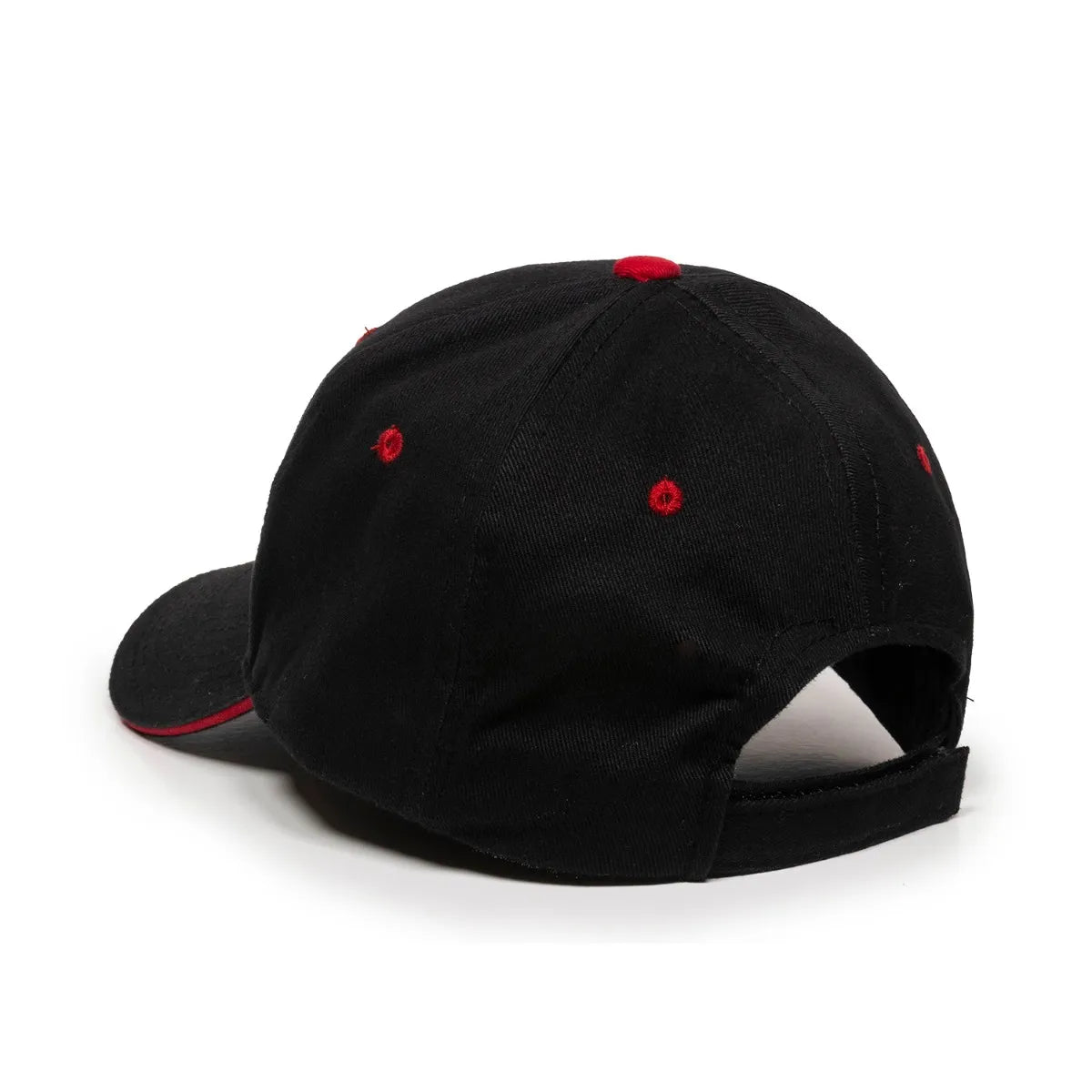 Outdoor Cap GL-845 Contrasting Button and Eyelets Structured Solid Back Hat Unisex Accessories Hats & Caps