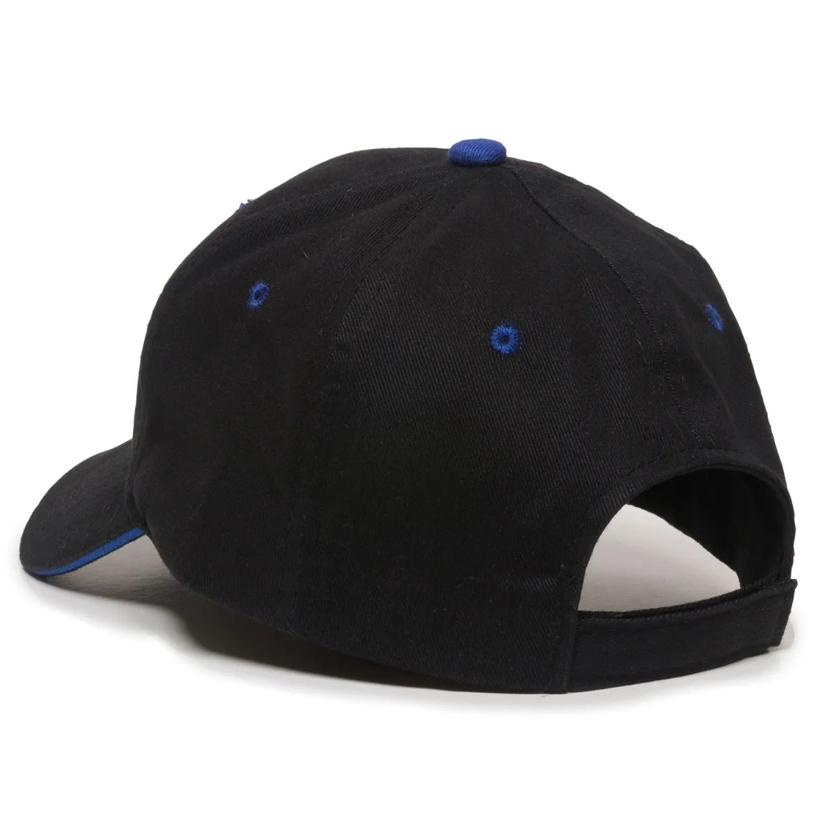 Outdoor Cap GL-845 Contrasting Button and Eyelets Structured Solid Back Hat Unisex Accessories Hats & Caps