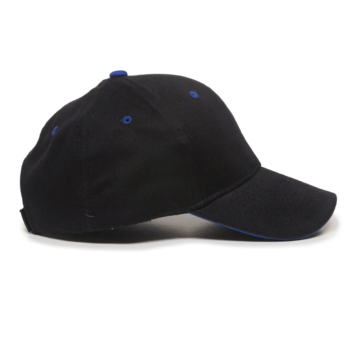 Outdoor Cap GL-845 Contrasting Button and Eyelets Structured Solid Back Hat Unisex Accessories Hats & Caps