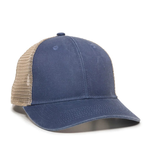 Outdoor Cap PNY-100M Heavy Washed Structured Trucker Hat Unisex Accessories Hats & Caps