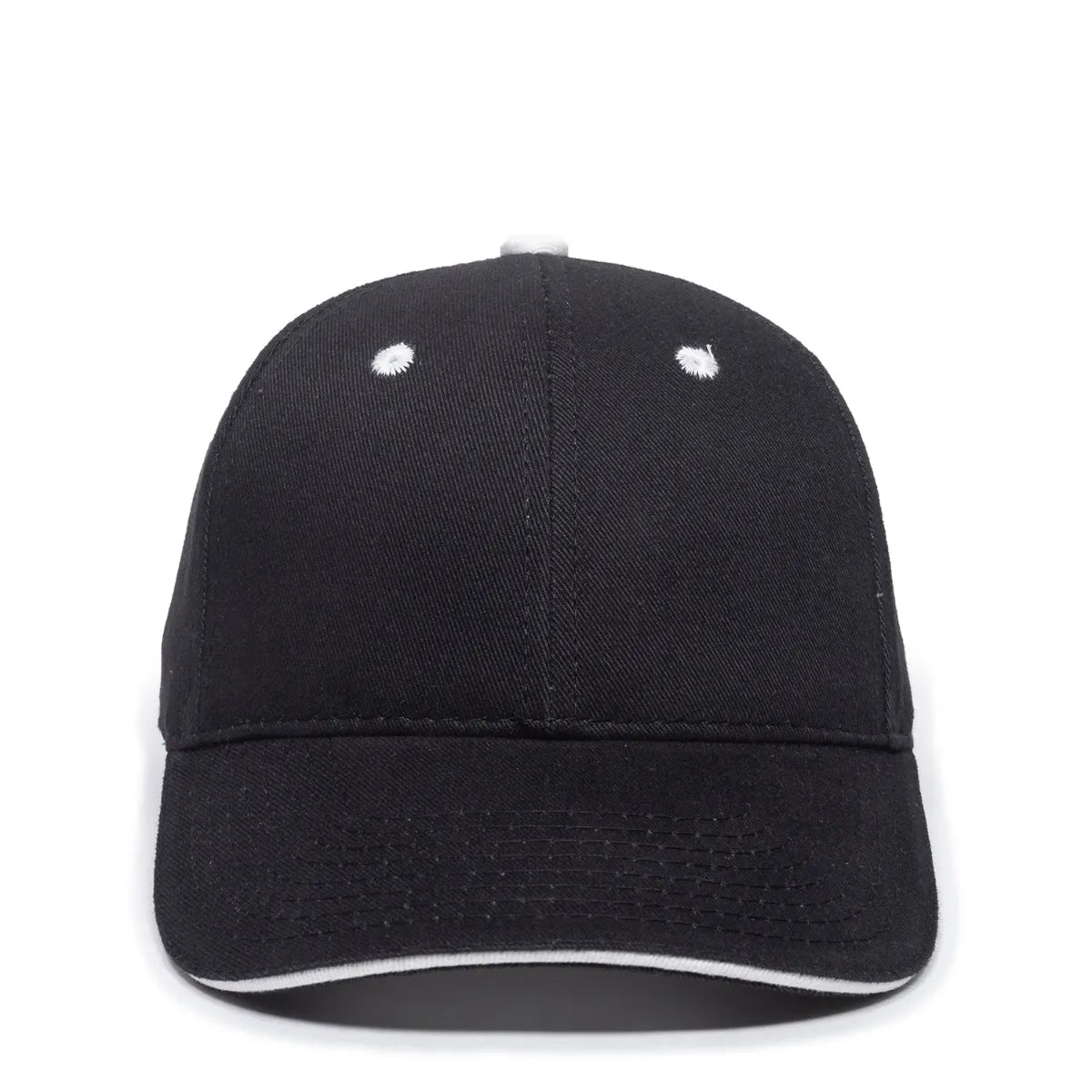 Outdoor Cap GL-845 Contrasting Button and Eyelets Structured Solid Back Hat Unisex Accessories Hats & Caps