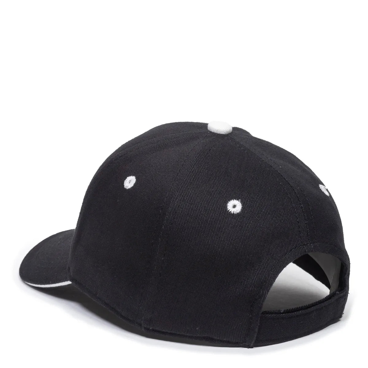 Outdoor Cap GL-845 Contrasting Button and Eyelets Structured Solid Back Hat Unisex Accessories Hats & Caps