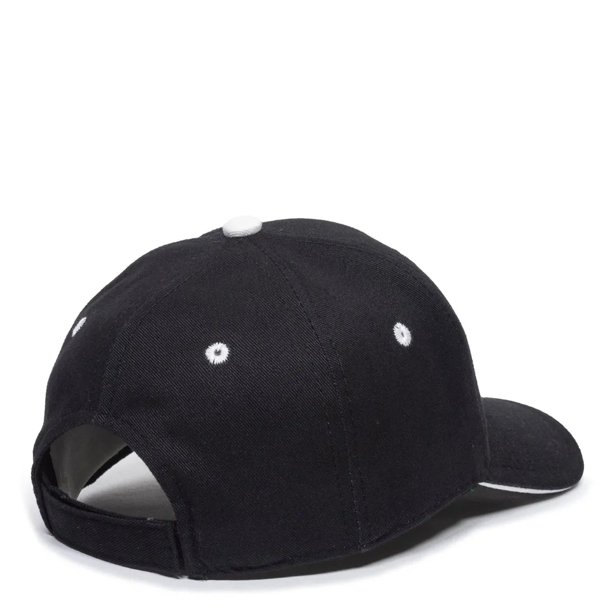 Outdoor Cap GL-845 Contrasting Button and Eyelets Structured Solid Back Hat Unisex Accessories Hats & Caps