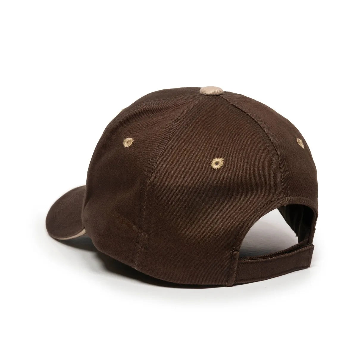 Outdoor Cap GL-845 Contrasting Button and Eyelets Structured Solid Back Hat Unisex Accessories Hats & Caps
