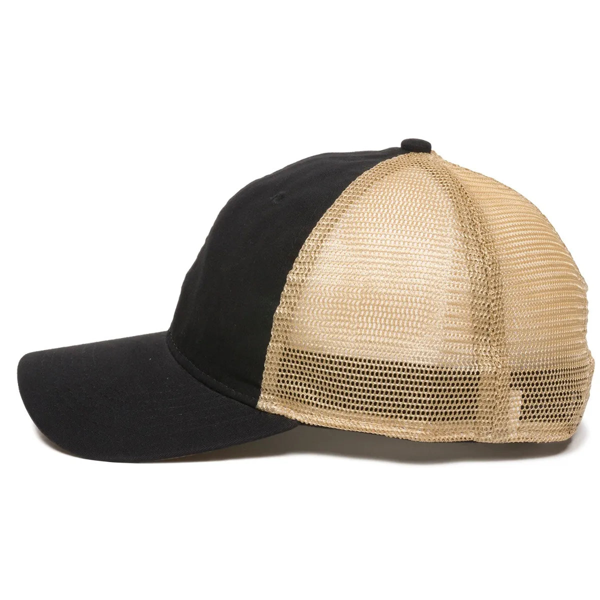 Outdoor Cap PWT-200M Tea-Stained Unstructured Trucker Hat Unisex Accessories Hats & Caps