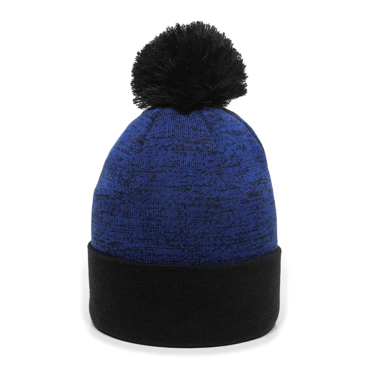 Outdoor Cap PWC-100 Heathered Acrylic Knit Beanie with Pom Unisex Accessories Hats & Caps