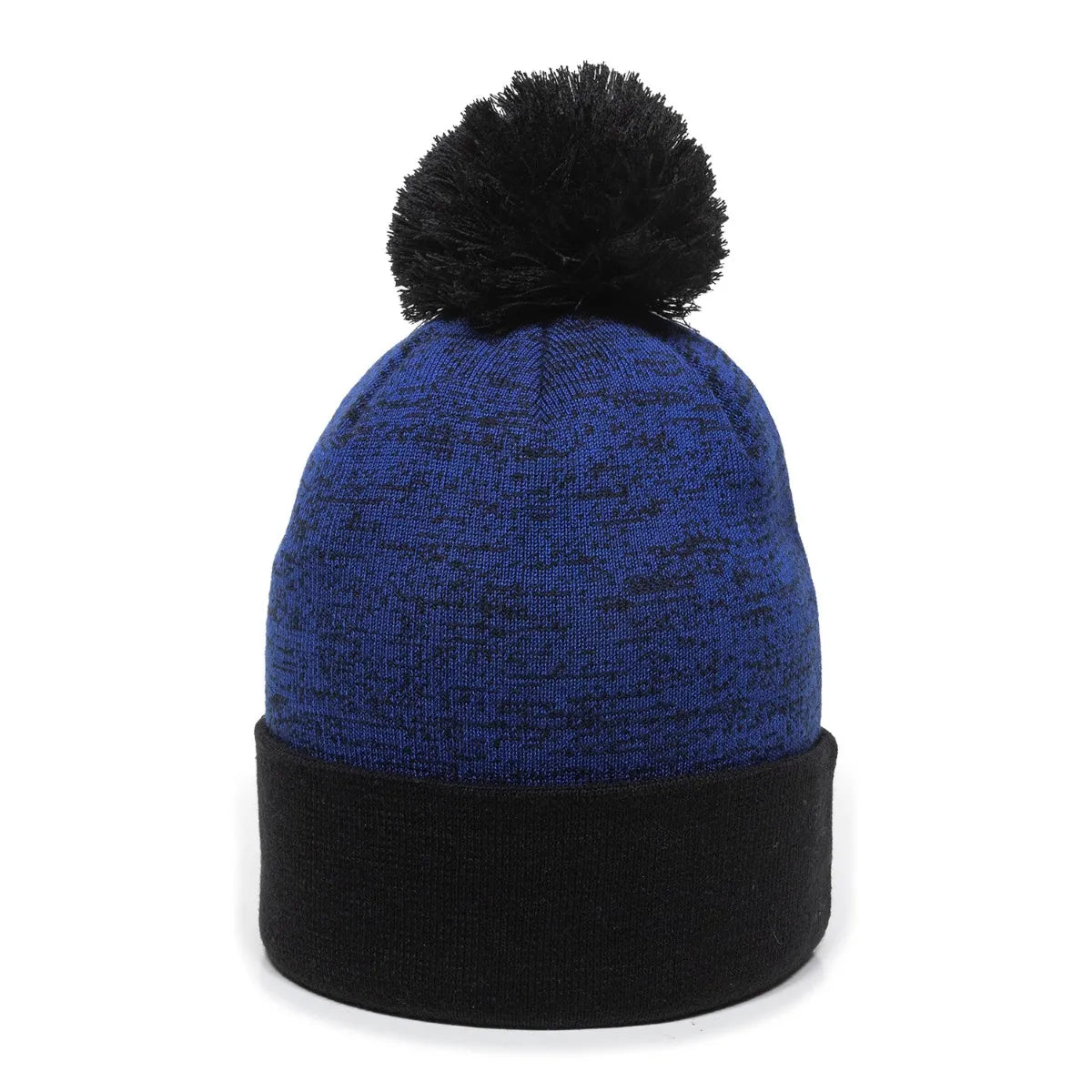 Outdoor Cap PWC-100 Heathered Acrylic Knit Beanie with Pom Unisex Accessories Hats & Caps