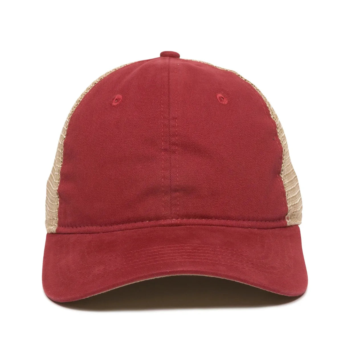 Outdoor Cap PWT-200M Tea-Stained Unstructured Trucker Hat Unisex Accessories Hats & Caps