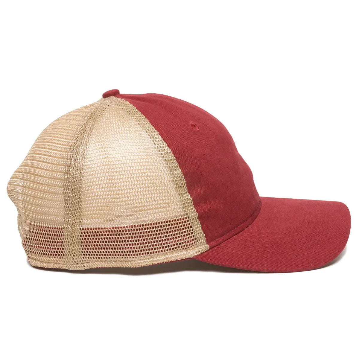 Outdoor Cap PWT-200M Tea-Stained Unstructured Trucker Hat Unisex Accessories Hats & Caps
