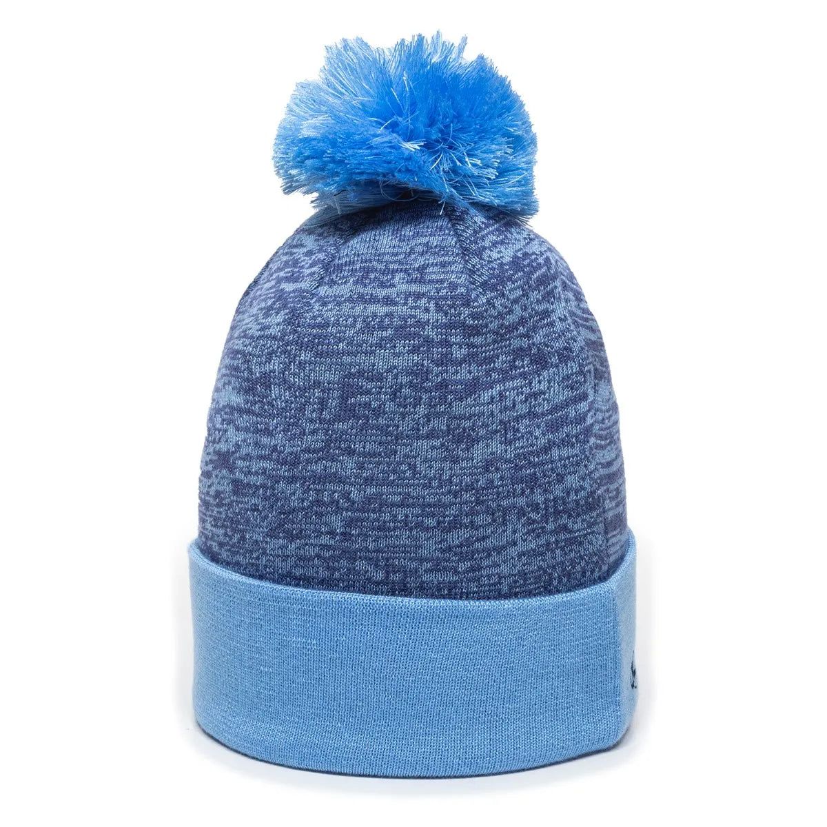 Outdoor Cap PWC-100 Heathered Acrylic Knit Beanie with Pom Unisex Accessories Hats & Caps