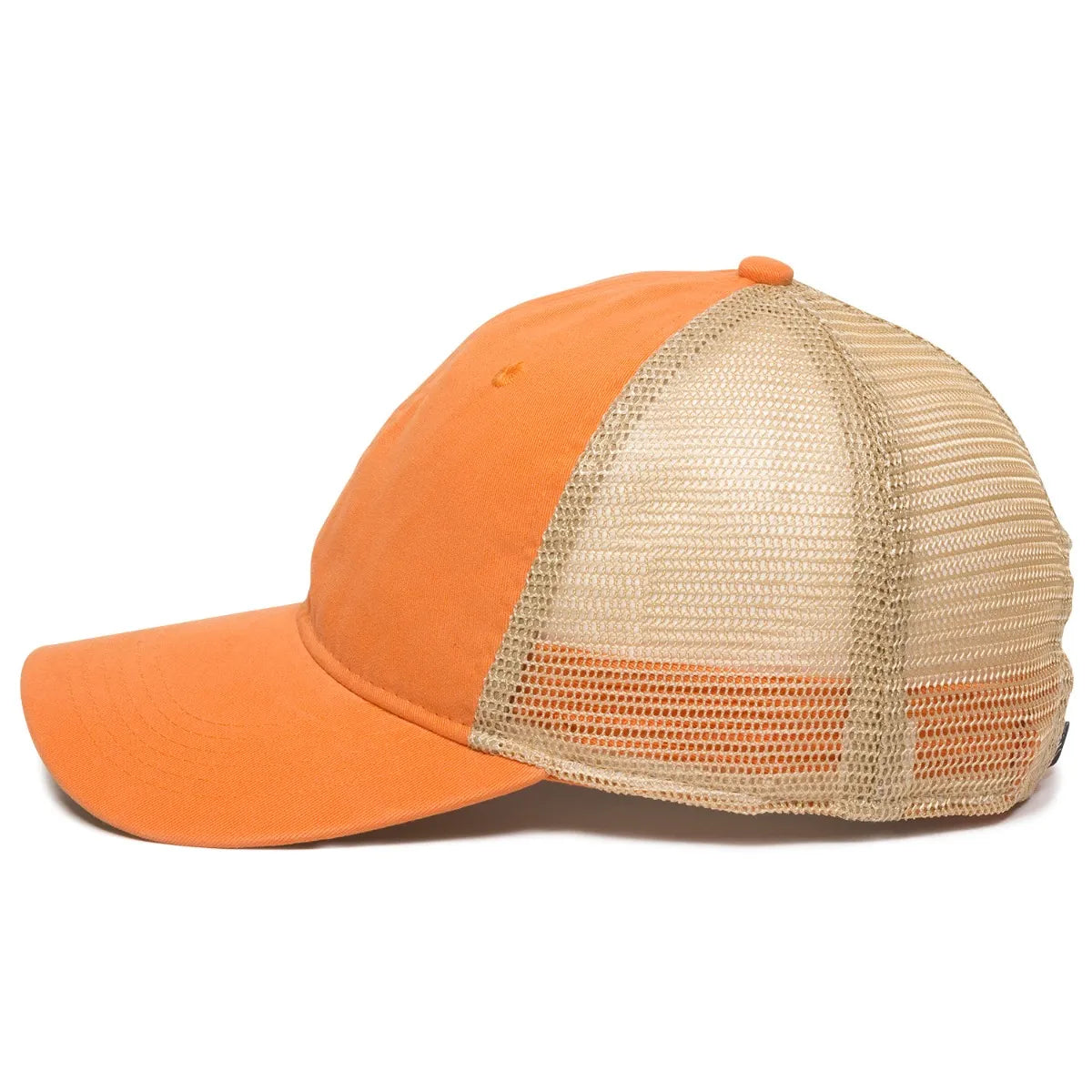 Outdoor Cap PWT-200M Tea-Stained Unstructured Trucker Hat Unisex Accessories Hats & Caps