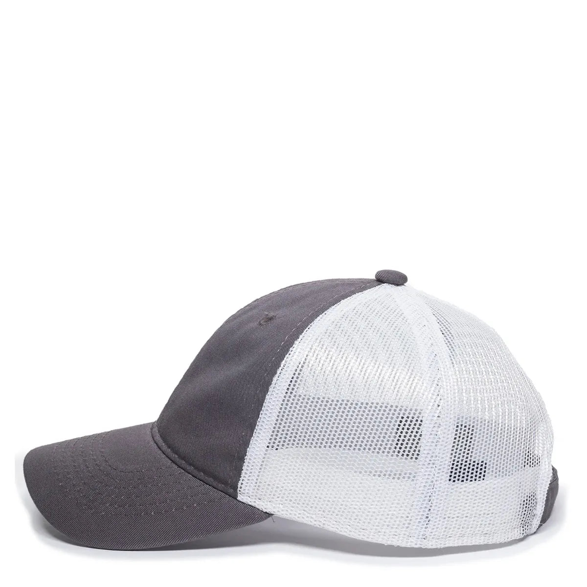 Outdoor Cap FWT-130L Garment Washed Cotton Twill Unstructured Trucker Hat Unisex Accessories Hats & Caps