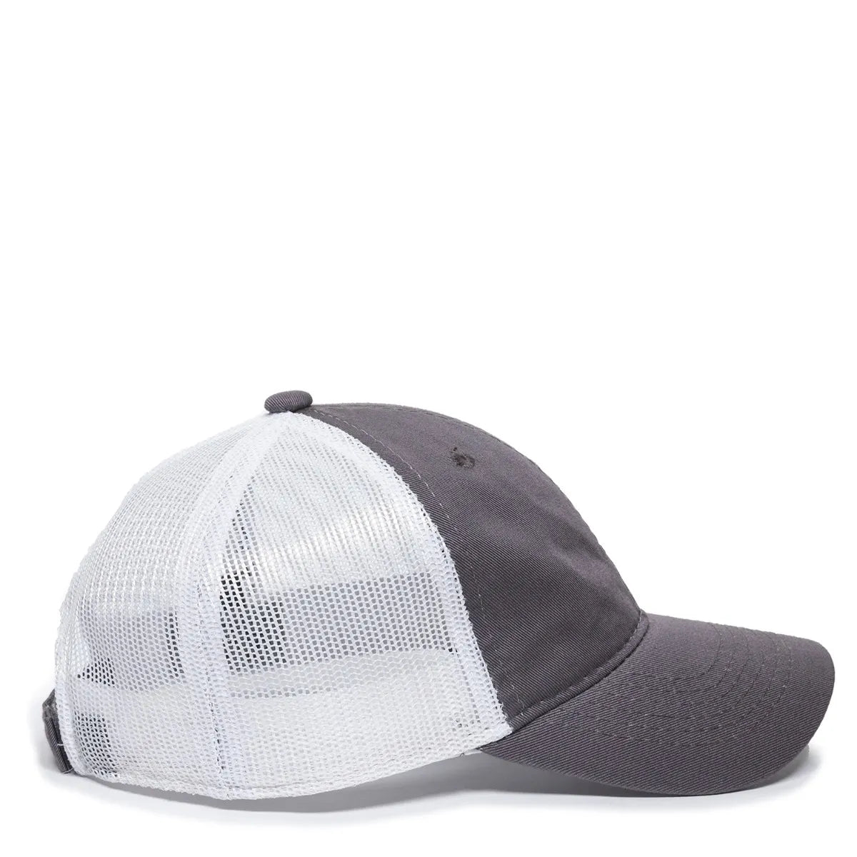 Outdoor Cap FWT-130L Garment Washed Cotton Twill Unstructured Trucker Hat Unisex Accessories Hats & Caps