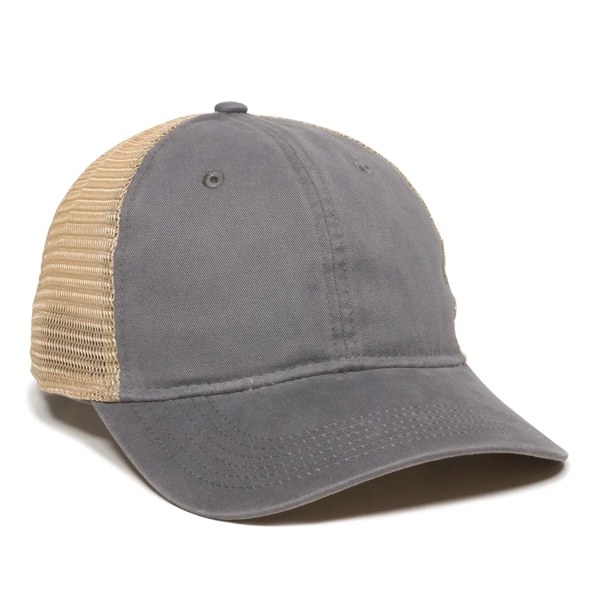Outdoor Cap PWT-200M Tea-Stained Unstructured Trucker Hat Unisex Accessories Hats & Caps