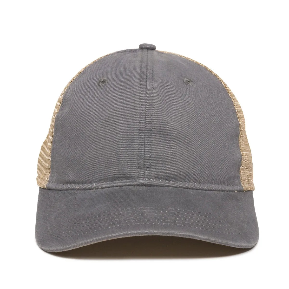Outdoor Cap PWT-200M Tea-Stained Unstructured Trucker Hat Unisex Accessories Hats & Caps
