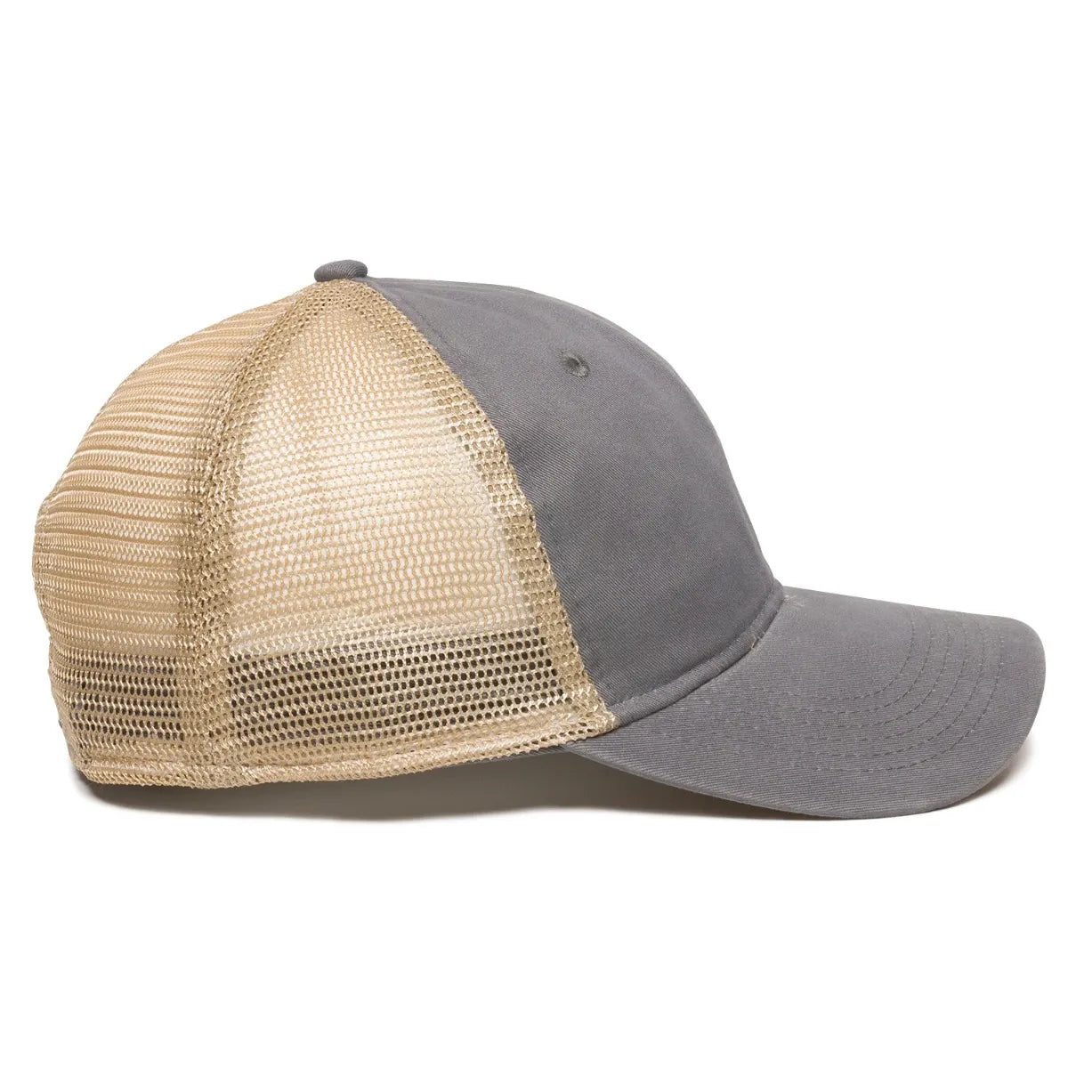 Outdoor Cap PWT-200M Tea-Stained Unstructured Trucker Hat Unisex Accessories Hats & Caps