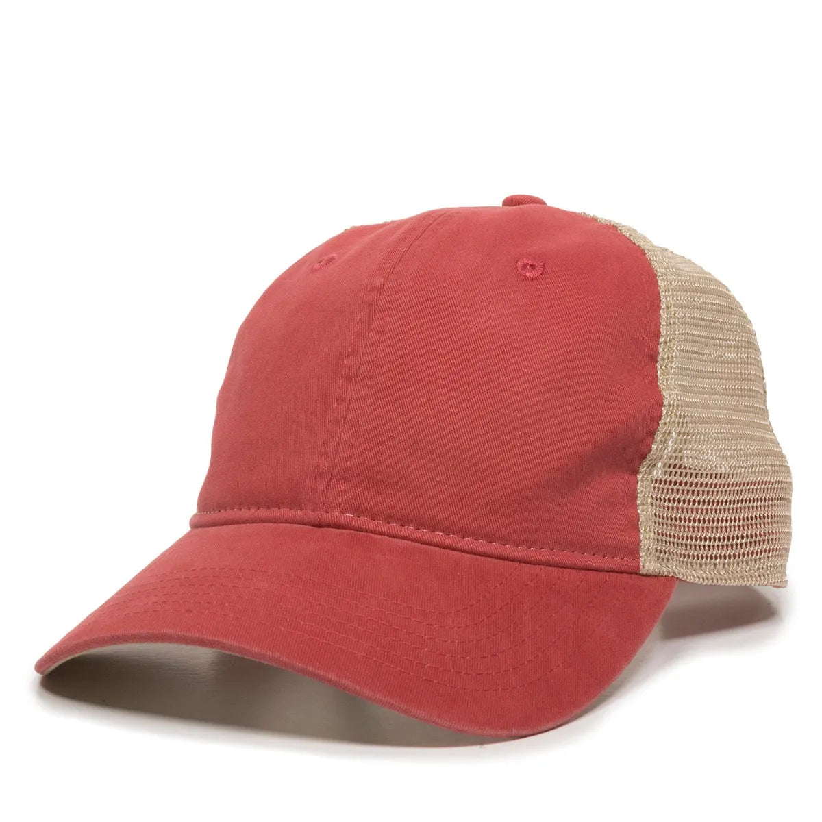 Outdoor Cap PWT-200M Tea-Stained Unstructured Trucker Hat Unisex Accessories Hats & Caps