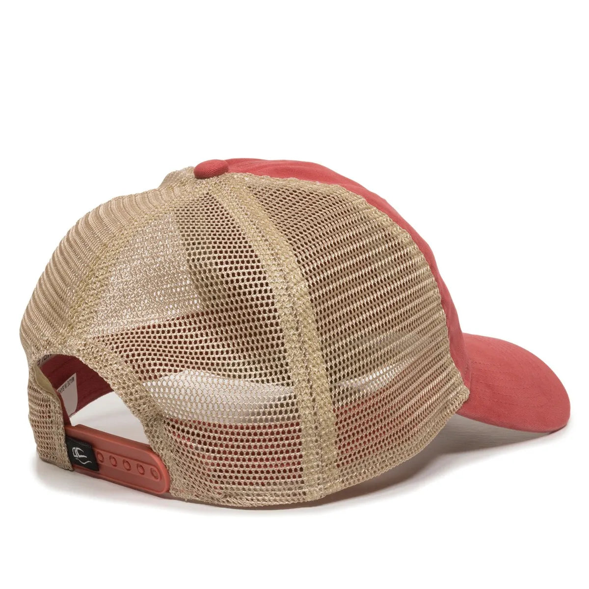 Outdoor Cap PWT-200M Tea-Stained Unstructured Trucker Hat Unisex Accessories Hats & Caps