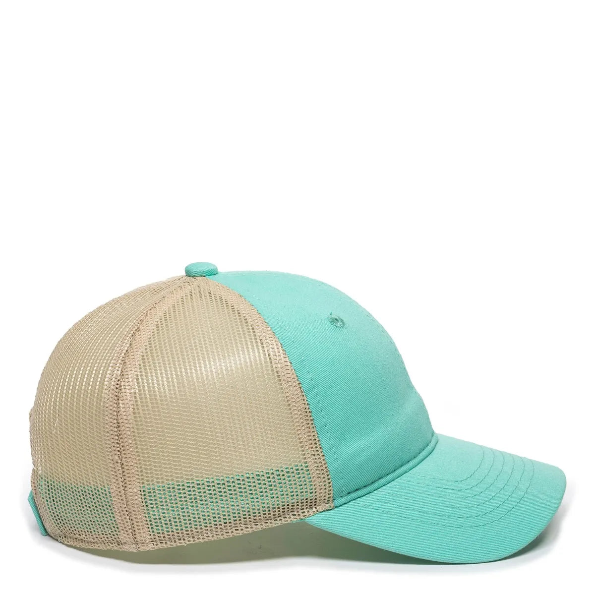 Outdoor Cap FWT-130L Garment Washed Cotton Twill Unstructured Trucker Hat Unisex Accessories Hats & Caps