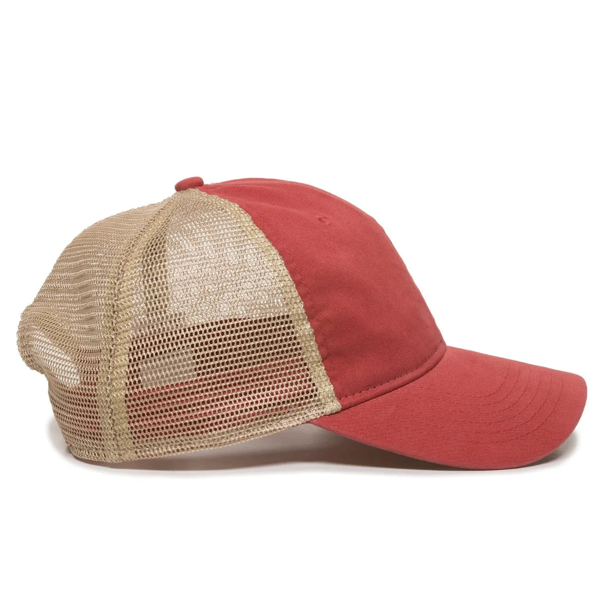 Outdoor Cap PWT-200M Tea-Stained Unstructured Trucker Hat Unisex Accessories Hats & Caps