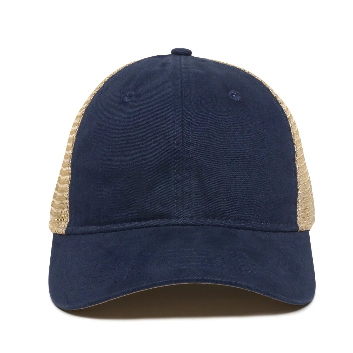 Outdoor Cap PWT-200M Tea-Stained Unstructured Trucker Hat Unisex Accessories Hats & Caps