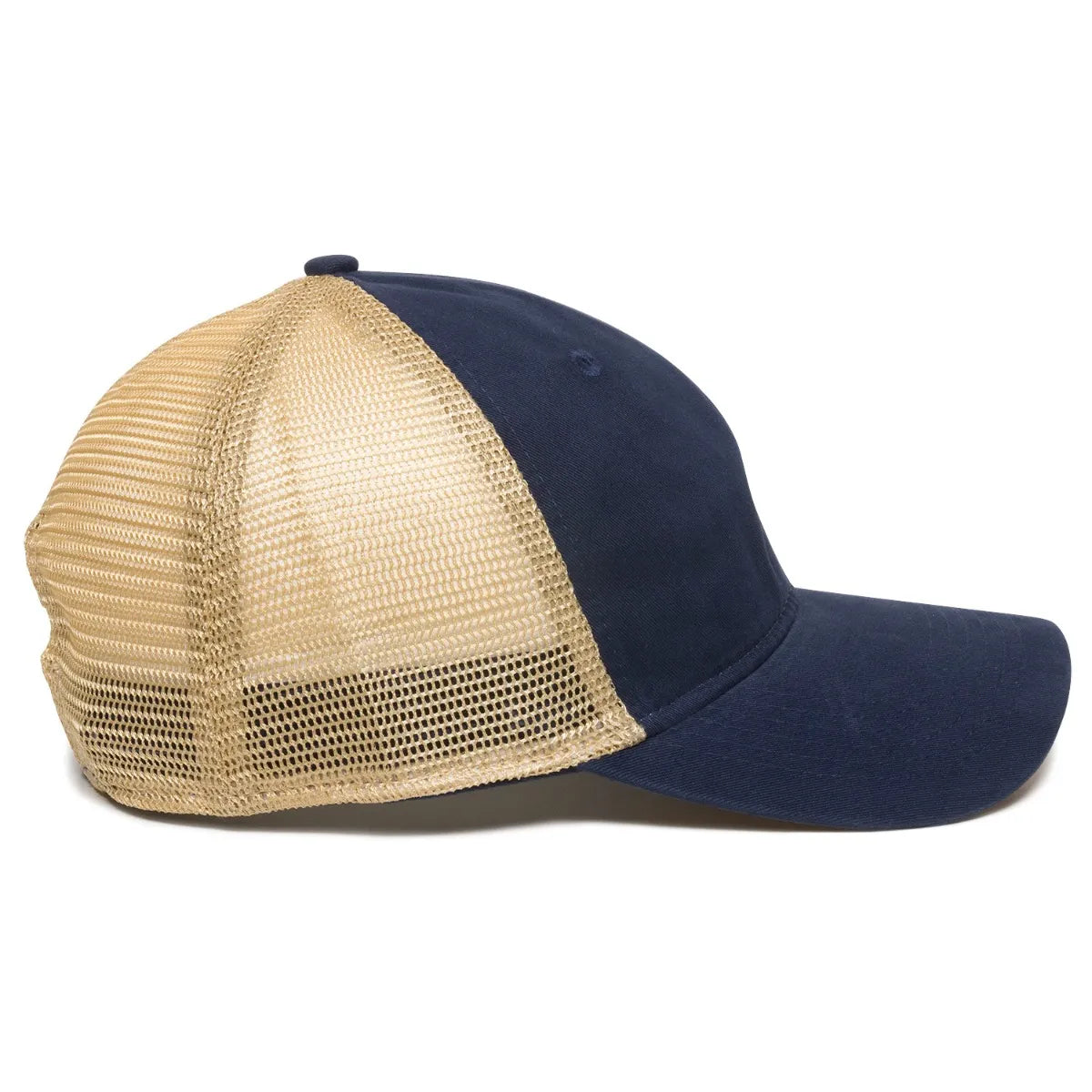 Outdoor Cap PWT-200M Tea-Stained Unstructured Trucker Hat Unisex Accessories Hats & Caps