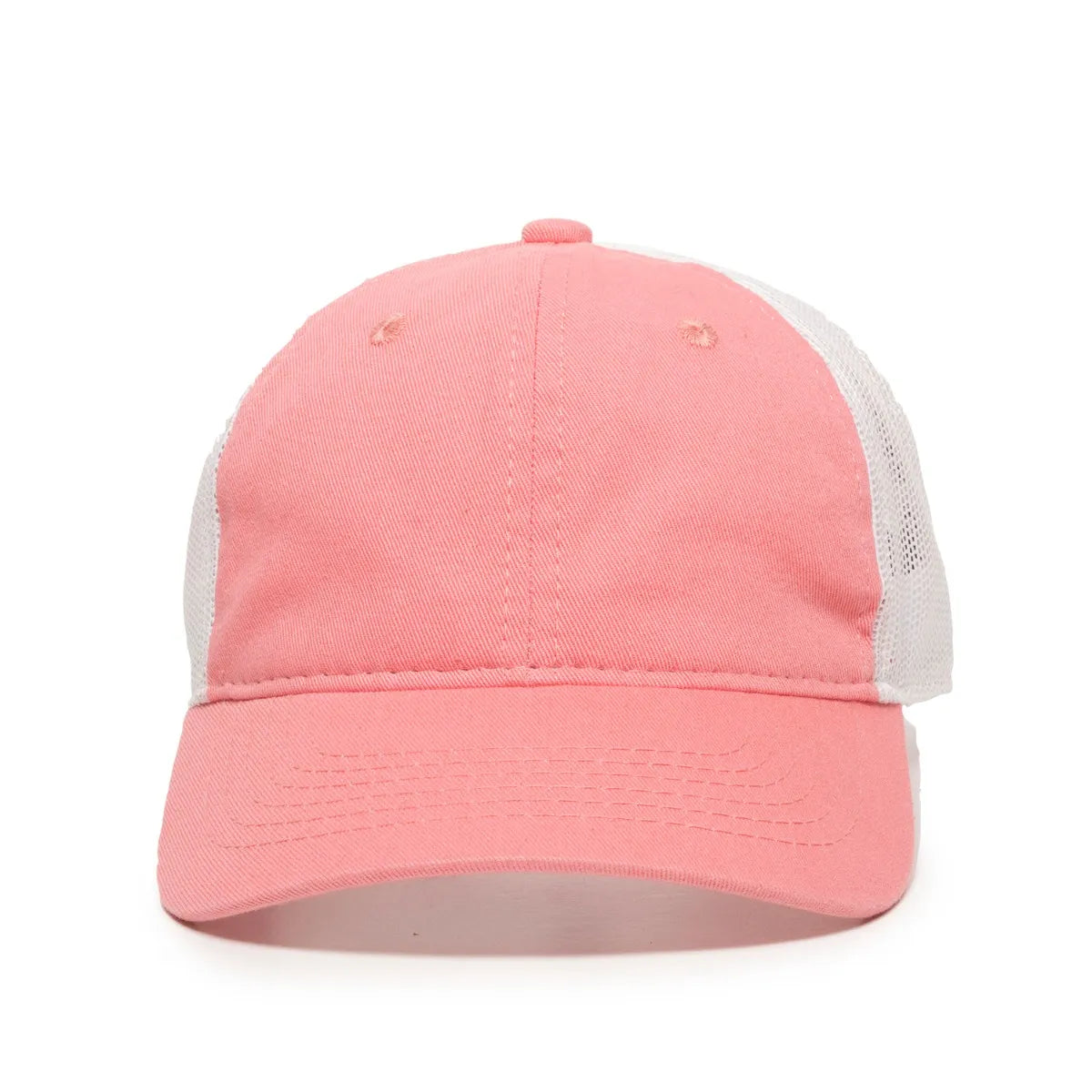 Outdoor Cap FWT-130L Garment Washed Cotton Twill Unstructured Trucker Hat Unisex Accessories Hats & Caps