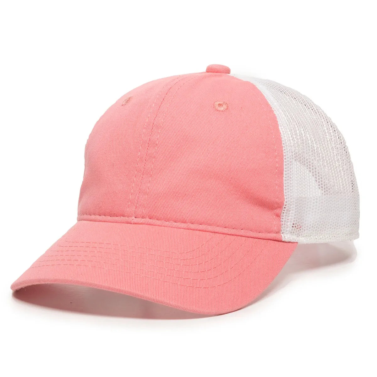 Outdoor Cap FWT-130L Garment Washed Cotton Twill Unstructured Trucker Hat Unisex Accessories Hats & Caps